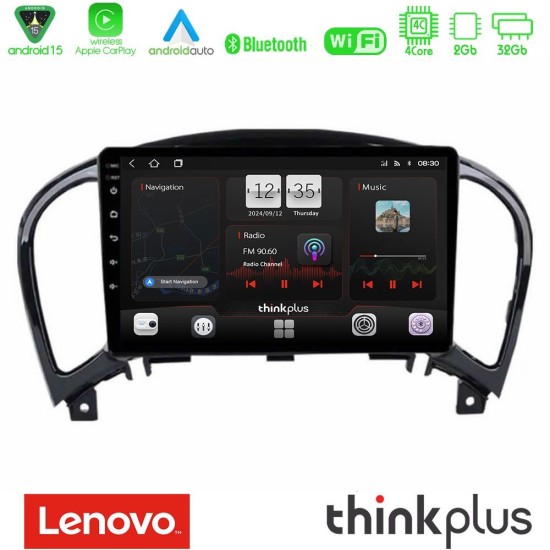 Lenovo Thinkplus Series 4Core Android15 2+32GB Nissan Juke Navigation Multimedia Tablet 9" Με Carplay & Android Auto Lenovo Thinkplus Series 4Core Android15 2+32GB Nissan Juke Navigation Multimedia Tablet 9" Με Carplay & Android Auto