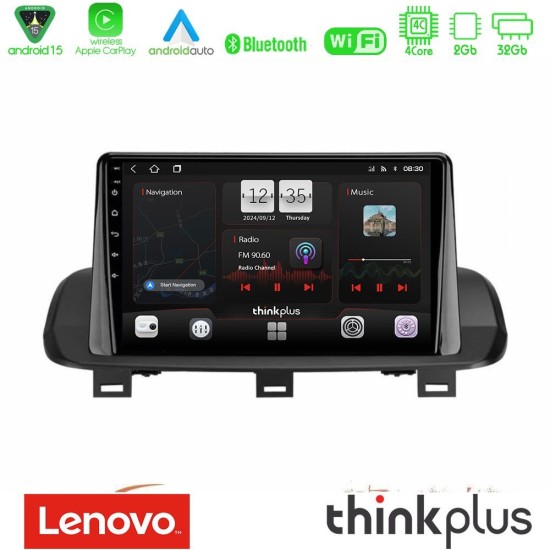 Lenovo Thinkplus Series 4Core Android15 2+32GB  Nissan Qashqai J12 & X-Trail T33 Navigation Multimedia Tablet 10" Με Carplay & Android Auto