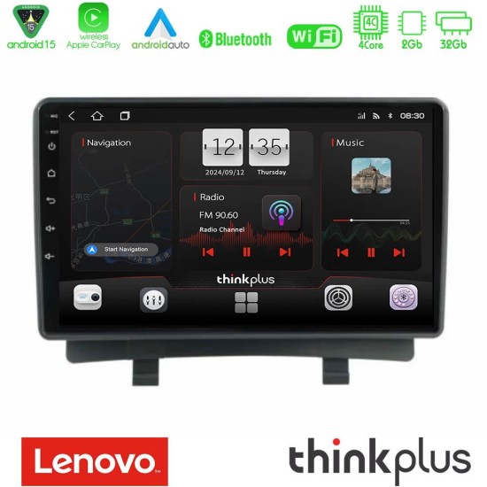 Lenovo Thinkplus Series 4Core Android15 2+32GB Opel Zafira 2012-2016 Navigation Multimedia Tablet 9" Με Carplay & Android Auto Lenovo Thinkplus Series 4Core Android15 2+32GB Opel Zafira 2012-2016 Navigation Multimedia Tablet 9" Με Carplay & Android Auto