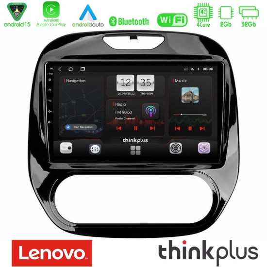 Lenovo Thinkplus Series 4Core Android15 2+32GB Renault Captur 2013-2019 (Manual AC) Navigation Multimedia Tablet 9" Με Carplay & Android Auto Lenovo Thinkplus Series 4Core Android15 2+32GB Renault Captur 2013-2019 (Manual AC) Navigation Multimedia Tablet 9" Με Carplay & Android Auto