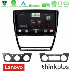 Lenovo Thinkplus Series 4Core Android15 2+32GB  Skoda Octavia 5 Navigation Multimedia Tablet 10" Με Carplay & Android Auto