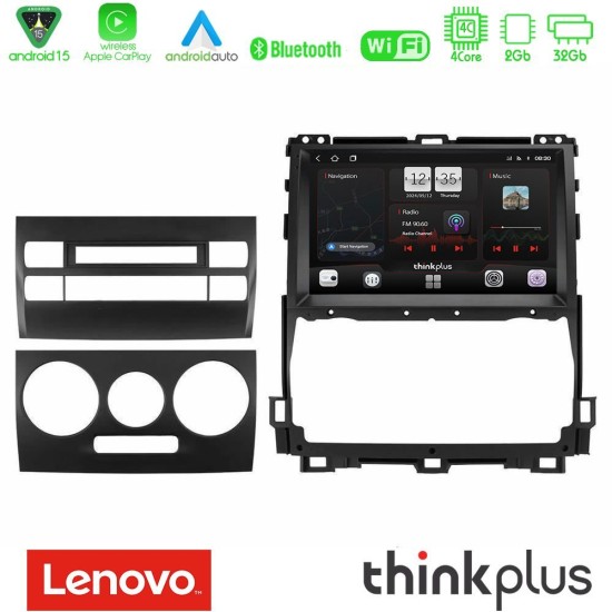 Lenovo Thinkplus Series 4Core Android15 2+32GB  Toyota Land Cruiser J120 2002-2009 Navigation Multimedia Tablet 9" Με Carplay & Android Auto