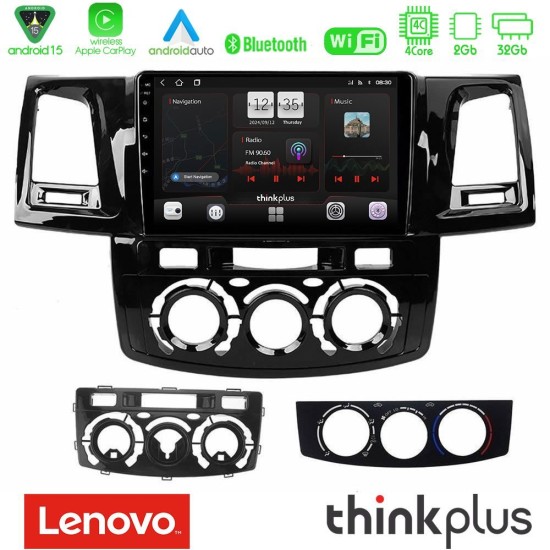 Lenovo Thinkplus Series 4Core Android15 2+32GB Toyota Hilux 2007-2016 Navigation Multimedia Tablet 9" Με Carplay & Android Auto Lenovo Thinkplus Series 4Core Android15 2+32GB Toyota Hilux 2007-2016 Navigation Multimedia Tablet 9" Με Carplay & Android Auto
