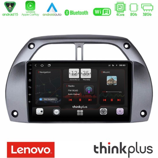 Lenovo Thinkplus Series 4Core Android15 2+32GB  Toyota RAV4 2001 - 2006 Navigation Multimedia Tablet 9" Με Carplay & Android Auto