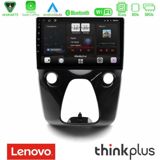 Lenovo Thinkplus Series 4Core Android15 2+32GB Toyota Aygo | Citroen C1 | Peugeot 108 Navigation Multimedia 10" Με Carplay & Android Auto Lenovo Thinkplus Series 4Core Android15 2+32GB Toyota Aygo | Citroen C1 | Peugeot 108 Navigation Multimedia 10" Με Carplay & Android Auto