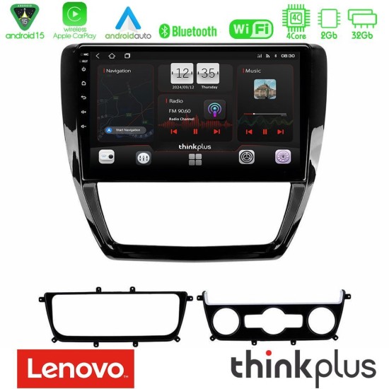 Lenovo Thinkplus Series 4Core Android15 2+32GB  VW Jetta Navigation Multimedia Tablet 10" Με Carplay & Android Auto