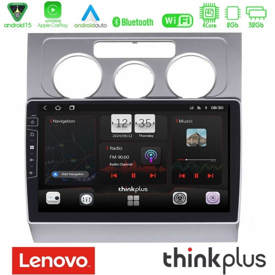 Lenovo Thinkplus Series 4Core Android15 2+32GB VW Touran 2003-2011 Navigation Multimedia Tablet 10" Με Carplay & Android Auto Lenovo Thinkplus Series 4Core Android15 2+32GB VW Touran 2003-2011 Navigation Multimedia Tablet 10" Με Carplay & Android Auto