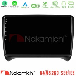 Nakamichi NAM5260 Series 4Core Android13 4+64GB Audi TT B7 Navigation Multimedia Tablet 9" Με Carplay & Android Auto Nakamichi NAM5260 Series 4Core Android13 4+64GB Audi TT B7 Navigation Multimedia Tablet 9" Με Carplay & Android Auto