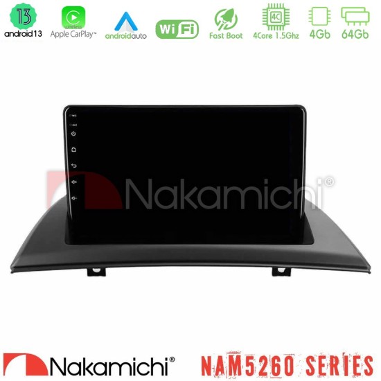 Nakamichi NAM5260 Series 4Core Android13 4+64GB BMW E83 Navigation Multimedia Tablet 9" Με Carplay & Android Auto Nakamichi NAM5260 Series 4Core Android13 4+64GB BMW E83 Navigation Multimedia Tablet 9" Με Carplay & Android Auto