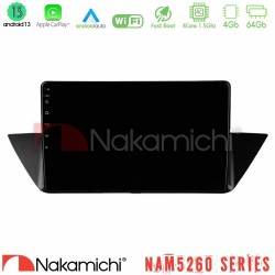 Nakamichi NAM5260 Series 4Core Android13 4+64GB BMW Χ1 E84 Navigation Multimedia Tablet 10" Με Carplay & Android Auto Nakamichi NAM5260 Series 4Core Android13 4+64GB BMW Χ1 E84 Navigation Multimedia Tablet 10" Με Carplay & Android Auto