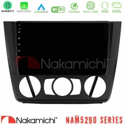Nakamichi NAM5260 Series 4Core Android13 4+64GB BMW 1Series E81/E82/E87/E88 (MANUAL A/C) Navigation Multimedia Tablet 9" Με Carplay & Android Auto Nakamichi NAM5260 Series 4Core Android13 4+64GB BMW 1Series E81/E82/E87/E88 (MANUAL A/C) Navigation Multimedia Tablet 9" Με Carplay & Android Auto