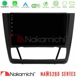 Nakamichi NAM5260 Series 4Core Android13 4+64GB BMW 1Series E81/E82/E87/E88 (AUTO A/C) Navigation Multimedia Tablet 9" Με Carplay & Android Auto Nakamichi NAM5260 Series 4Core Android13 4+64GB BMW 1Series E81/E82/E87/E88 (AUTO A/C) Navigation Multimedia Tablet 9" Με Carplay & Android Auto