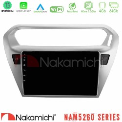 Nakamichi NAM5260 Series 4Core Android13 4+64GB Citroen C-Elysee / Peugeot 301 Navigation Multimedia Tablet 9" Με Carplay & Android Auto Nakamichi NAM5260 Series 4Core Android13 4+64GB Citroen C-Elysee / Peugeot 301 Navigation Multimedia Tablet 9" Με Carplay & Android Auto