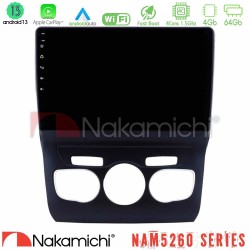 Nakamichi NAM5260 Series 4Core Android13 4+64GB Citroen C4L Navigation Multimedia Tablet 10" Με Carplay & Android Auto Nakamichi NAM5260 Series 4Core Android13 4+64GB Citroen C4L Navigation Multimedia Tablet 10" Με Carplay & Android Auto