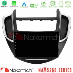 Nakamichi NAM5260 Series 4Core Android13 4+64GB Chevrolet Trax 2013-2020 Navigation Multimedia Tablet 9" Με Carplay & Android Auto Nakamichi NAM5260 Series 4Core Android13 4+64GB Chevrolet Trax 2013-2020 Navigation Multimedia Tablet 9" Με Carplay & Android Auto