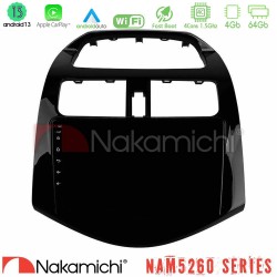 Nakamichi NAM5260 Series 4Core Android13 4+64GB Chevrolet Spark 2009-2015 Navigation Multimedia Tablet 9" Με Carplay & Android Auto Nakamichi NAM5260 Series 4Core Android13 4+64GB Chevrolet Spark 2009-2015 Navigation Multimedia Tablet 9" Με Carplay & Android Auto