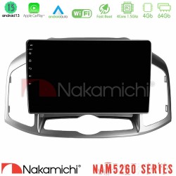 Nakamichi NAM5260 Series 4Core Android13 4+64GB Chevrolet Captiva 2012-2016 Navigation Multimedia Tablet 10" Με Carplay & Android Auto Nakamichi NAM5260 Series 4Core Android13 4+64GB Chevrolet Captiva 2012-2016 Navigation Multimedia Tablet 10" Με Carplay & Android Auto