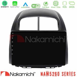 Nakamichi NAM5260 Series 4Core Android13 4+64GB Daihatsu Sirion/Subaru Justy Navigation Multimedia Tablet 10" Με Carplay & Android Auto