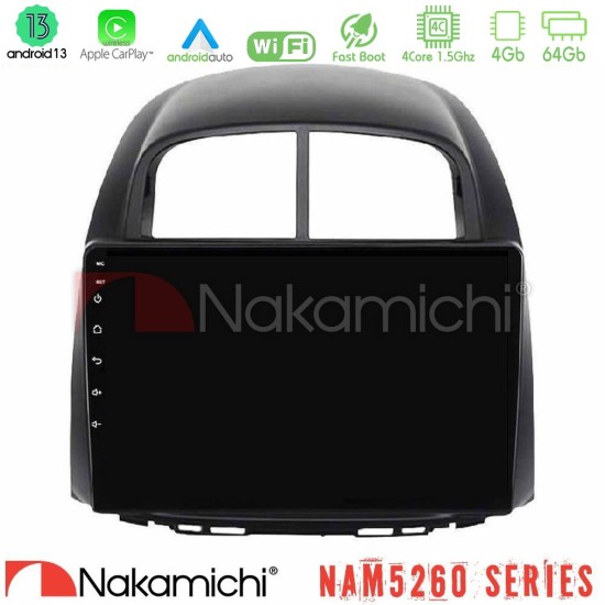 Nakamichi NAM5260 Series 4Core Android13 4+64GB Daihatsu Sirion/Subaru Justy Navigation Multimedia Tablet 10" Με Carplay & Android Auto