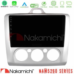 Nakamichi NAM5260 Series 4Core Android13 4+64GB Ford Focus Manual AC Navigation Multimedia Tablet 9" Με Carplay & Android Auto Nakamichi NAM5260 Series 4Core Android13 4+64GB Ford Focus Manual AC Navigation Multimedia Tablet 9" Με Carplay & Android Auto