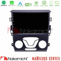 Nakamichi NAM5260 Series 4Core Android13 4+64GB Ford Mondeo 2014-2017 Navigation Multimedia Tablet 9" Με Carplay & Android Auto Nakamichi NAM5260 Series 4Core Android13 4+64GB Ford Mondeo 2014-2017 Navigation Multimedia Tablet 9" Με Carplay & Android Auto