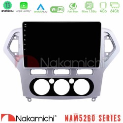 Nakamichi NAM5260 Series 4Core Android13 4+64GB Ford Mondeo 2007-2010 Manual A/C Navigation Multimedia Tablet 10" Με Carplay & Android Auto Nakamichi NAM5260 Series 4Core Android13 4+64GB Ford Mondeo 2007-2010 Manual A/C Navigation Multimedia Tablet 10" Με Carplay & Android Auto