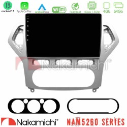 Nakamichi NAM5260 Series 4Core Android13 4+64GB Ford Mondeo 2007-2010 AUTO A/C Navigation Multimedia Tablet 10" Με Carplay & Android Auto Nakamichi NAM5260 Series 4Core Android13 4+64GB Ford Mondeo 2007-2010 AUTO A/C Navigation Multimedia Tablet 10" Με Carplay & Android Auto