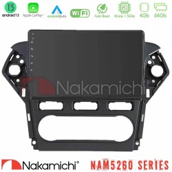 Nakamichi NAM5260 Series 4Core Android13 4+64GB Ford Mondeo 2011-2014 Navigation Multimedia Tablet 10" Με Carplay & Android Auto Nakamichi NAM5260 Series 4Core Android13 4+64GB Ford Mondeo 2011-2014 Navigation Multimedia Tablet 10" Με Carplay & Android Auto