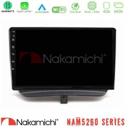 Nakamichi NAM5260 Series 4Core Android13 4+64GB Ford Courier 2015-2023 Navigation Multimedia Tablet 9" Με Carplay & Android Auto Nakamichi NAM5260 Series 4Core Android13 4+64GB Ford Courier 2015-2023 Navigation Multimedia Tablet 9" Με Carplay & Android Auto