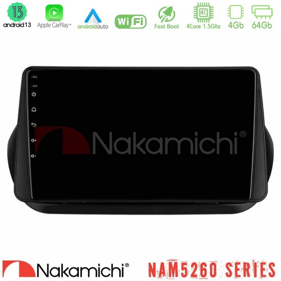 Nakamichi NAM5260 Series 4Core Android13 4+64GB Fiat Fiorino/Citroen Nemo/Peugeot Bipper Navigation Multimedia Tablet 10" Με Carplay & Android Auto Nakamichi NAM5260 Series 4Core Android13 4+64GB Fiat Fiorino/Citroen Nemo/Peugeot Bipper Navigation Multimedia Tablet 10" Με Carplay & Android Auto