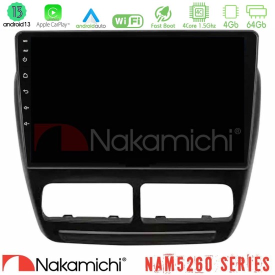 Nakamichi NAM5260 Series 4Core Android13 4+64GB Fiat Doblo / Opel Combo 2010-2014 Navigation Multimedia Tablet 9" Με Carplay & Android Auto Nakamichi NAM5260 Series 4Core Android13 4+64GB Fiat Doblo / Opel Combo 2010-2014 Navigation Multimedia Tablet 9" Με Carplay & Android Auto