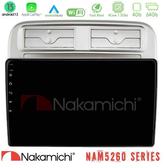 Nakamichi NAM5260 Series 4Core Android13 4+64GB Fiat Grande Punto 2006-2011 Navigation Multimedia Tablet 9" Με Carplay & Android Auto Nakamichi NAM5260 Series 4Core Android13 4+64GB Fiat Grande Punto 2006-2011 Navigation Multimedia Tablet 9" Με Carplay & Android Auto