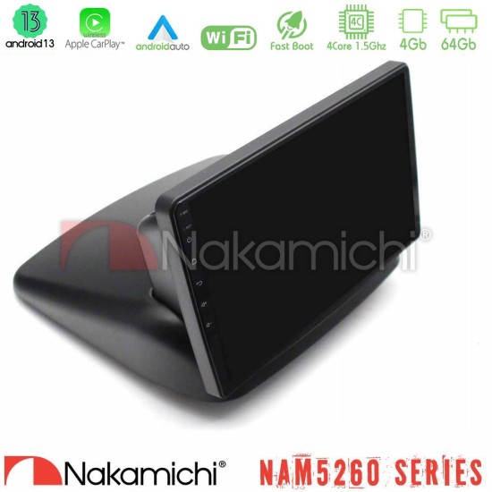 Nakamichi NAM5260 Series 4Core Android13 4+64GB Fiat Doblo 2002-2009 Navigation Multimedia Tablet 10" Με Carplay & Android Auto Nakamichi NAM5260 Series 4Core Android13 4+64GB Fiat Doblo 2002-2009 Navigation Multimedia Tablet 10" Με Carplay & Android Auto