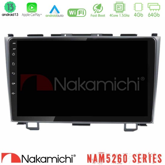 Nakamichi NAM5260 Series 4Core Android13 4+64GB Honda CRV Navigation Multimedia Tablet 9" Με Carplay & Android Auto