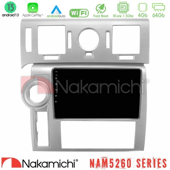 Nakamichi NAM5260 Series 4Core Android13 4+64GB Hummer H2 2008-2009 Navigation Multimedia Tablet 9" Με Carplay & Android Auto Nakamichi NAM5260 Series 4Core Android13 4+64GB Hummer H2 2008-2009 Navigation Multimedia Tablet 9" Με Carplay & Android Auto
