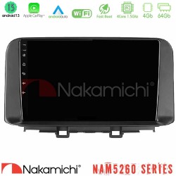 Nakamichi NAM5260 Series 4Core Android13 4+64GB Hyundai Kona 2018-2023 Navigation Multimedia Tablet 10" Με Carplay & Android Auto Nakamichi NAM5260 Series 4Core Android13 4+64GB Hyundai Kona 2018-2023 Navigation Multimedia Tablet 10" Με Carplay & Android Auto