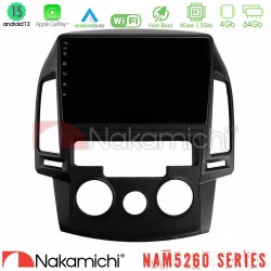 Nakamichi NAM5260 Series 4Core Android13 4+64GB Hyundai i30 2007-2012 Manual A/C Navigation Multimedia Tablet 9" Με Carplay & Android Auto Nakamichi NAM5260 Series 4Core Android13 4+64GB Hyundai i30 2007-2012 Manual A/C Navigation Multimedia Tablet 9" Με Carplay & Android Auto