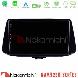 Nakamichi NAM5260 Series 4Core Android13 4+64GB Hyundai i30 Navigation Multimedia Tablet 9" Με Carplay & Android Auto Nakamichi NAM5260 Series 4Core Android13 4+64GB Hyundai i30 Navigation Multimedia Tablet 9" Με Carplay & Android Auto