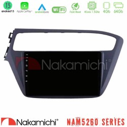Nakamichi NAM5260 Series 4Core Android13 4+64GB Hyundai i20 2018-2020 Navigation Multimedia Tablet 9" Με Carplay & Android Auto