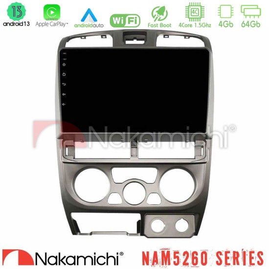 Nakamichi NAM5260 Series 4Core Android13 4+64GB Isuzu D-Max 2004-2006 Navigation Multimedia Tablet 9" Με Carplay & Android Auto Nakamichi NAM5260 Series 4Core Android13 4+64GB Isuzu D-Max 2004-2006 Navigation Multimedia Tablet 9" Με Carplay & Android Auto