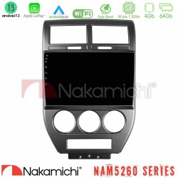 Nakamichi NAM5260 Series 4Core Android13 4+64GB Jeep Compass/Patriot 2007-2008 Navigation Multimedia Tablet 10" Με Carplay & Android Auto Nakamichi NAM5260 Series 4Core Android13 4+64GB Jeep Compass/Patriot 2007-2008 Navigation Multimedia Tablet 10" Με Carplay & Android Auto