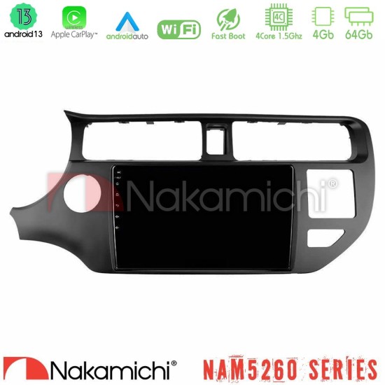 Nakamichi NAM5260 Series 4Core Android13 4+64GB Kia Rio 2011-2015 Navigation Multimedia Tablet 9" Με Carplay & Android Auto Nakamichi NAM5260 Series 4Core Android13 4+64GB Kia Rio 2011-2015 Navigation Multimedia Tablet 9" Με Carplay & Android Auto