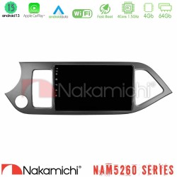 Nakamichi NAM5260 Series 4Core Android13 4+64GB Kia Picanto Navigation Multimedia Tablet 9" Με Carplay & Android Auto
