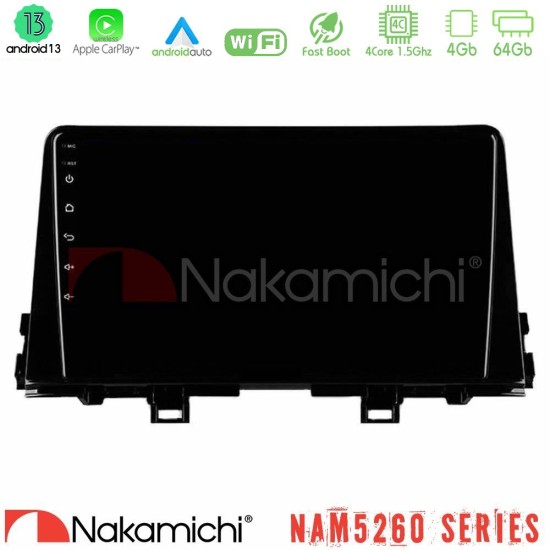 Nakamichi NAM5260 Series 4Core Android13 4+64GB Kia Picanto 2017-2021 Navigation Multimedia Tablet 9" Με Carplay & Android Auto