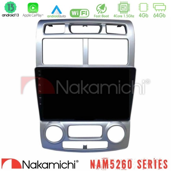 Nakamichi NAM5260 Series 4Core Android13 4+64GB Kia Sportage 2005-2008 Navigation Multimedia Tablet 9"" Με Carplay & Android Auto Nakamichi NAM5260 Series 4Core Android13 4+64GB Kia Sportage 2005-2008 Navigation Multimedia Tablet 9"" Με Carplay & Android Auto