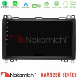Nakamichi NAM5260 Series 4Core Android13 4+64GB Mercedes A/B/Vito/Sprinter Class Navigation Multimedia Tablet 9" Με Carplay & Android Auto