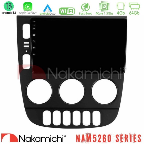 Nakamichi NAM5260 Series 4Core Android13 4+64GB Mercedes ML Class 1998-2005 Navigation Multimedia Tablet 9" Με Carplay & Android Auto