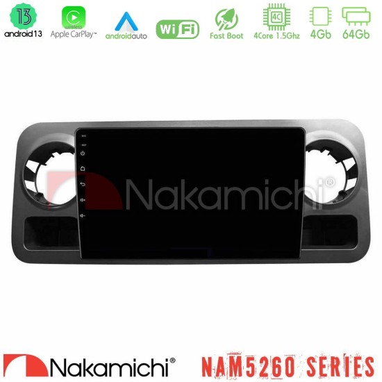 Nakamichi NAM5260 Series 4Core Android13 4+64GB Mercedes Sprinter W907 Navigation Multimedia Tablet 10" Με Carplay & Android Auto Nakamichi NAM5260 Series 4Core Android13 4+64GB Mercedes Sprinter W907 Navigation Multimedia Tablet 10" Με Carplay & Android Auto