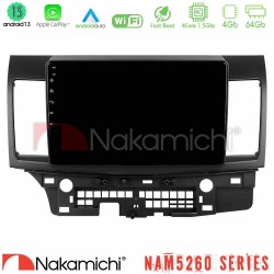 Nakamichi NAM5260 Series 4Core Android13 4+64GB Mitsubishi Lancer 2008 – 2015 Navigation Multimedia Tablet 10" Με Carplay & Android Auto