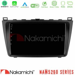 Nakamichi NAM5260 Series 4Core Android13 4+64GB Mazda 6 2008-2012 Navigation Multimedia Tablet 9" Με Carplay & Android Auto